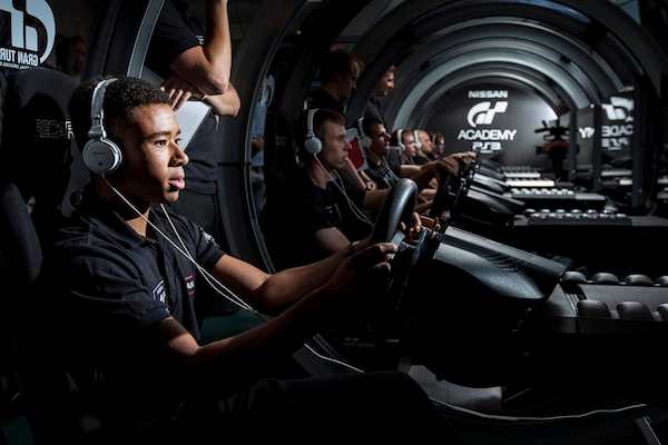 Jann Mardenborough trains at the GT Academy